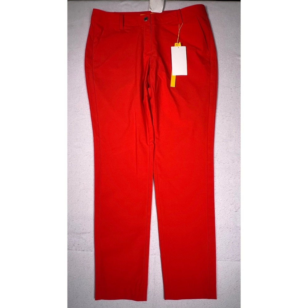 Louis Castel Golf Pants Womens 73cm Orange Red New